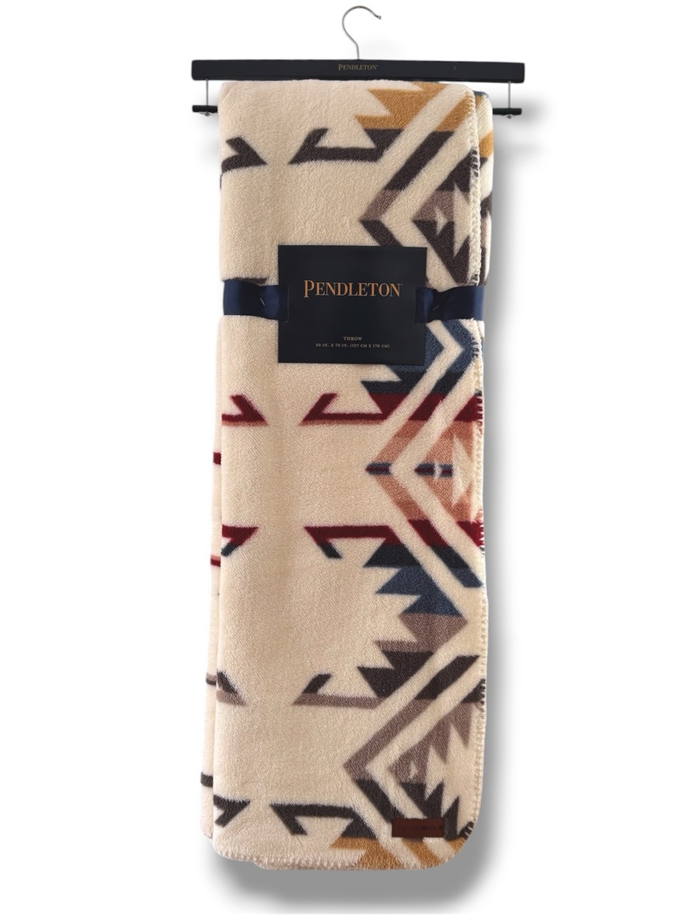 Pendleton White Sands Aztec Berber Throw Blanket 50”x70”